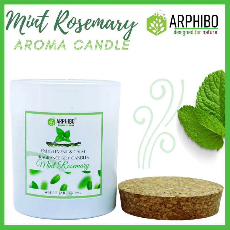 Arphibo Aroma Scented Luxury Glass Jar Candle