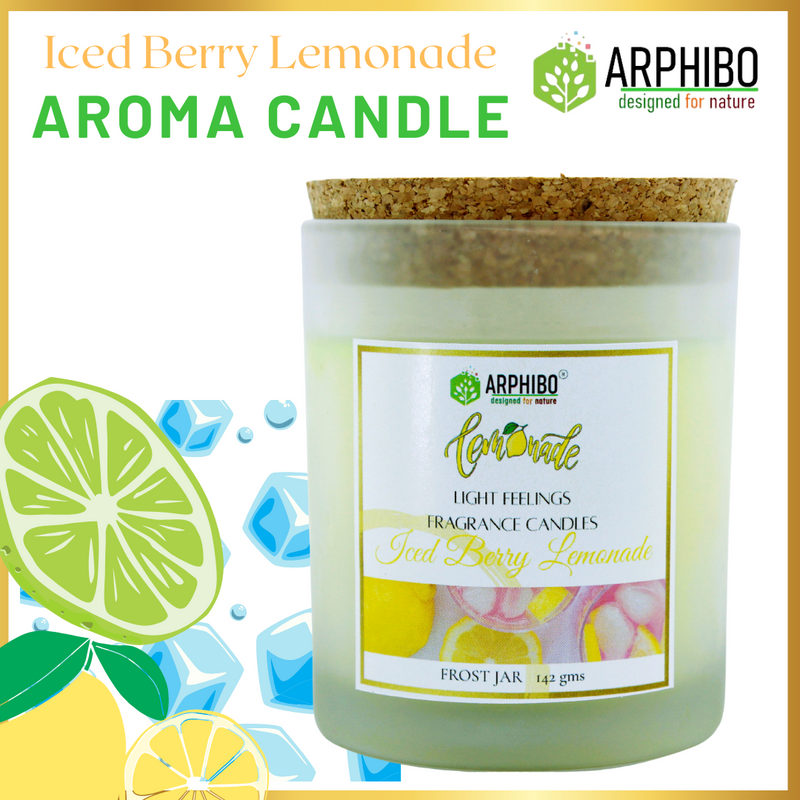 Arphibo Aroma Scented Luxury Glass Jar Candle