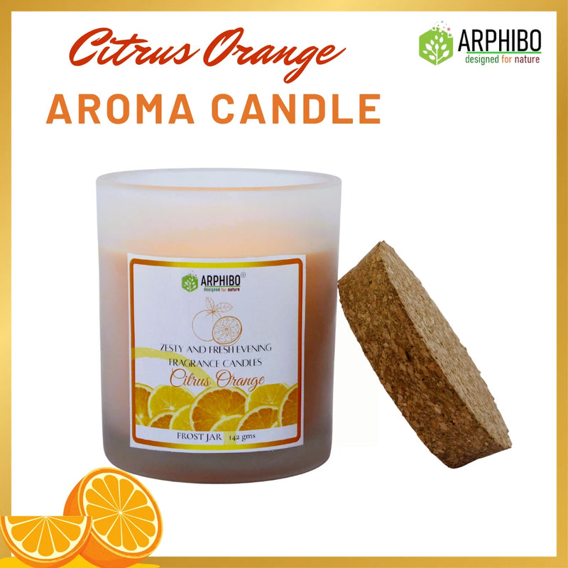 Arphibo Aroma Scented Luxury Glass Jar Candle