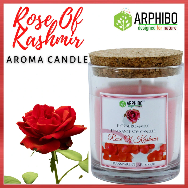 Arphibo Aroma Scented Luxury Glass Jar Candle