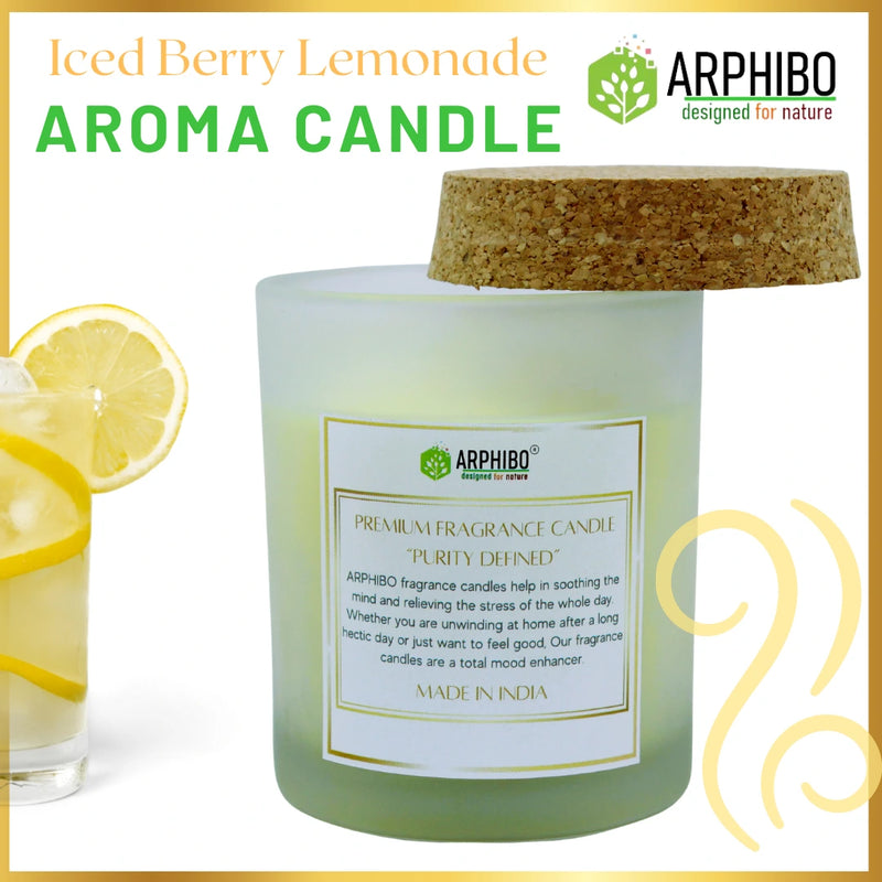 Arphibo Aroma Scented Luxury Glass Jar Candle