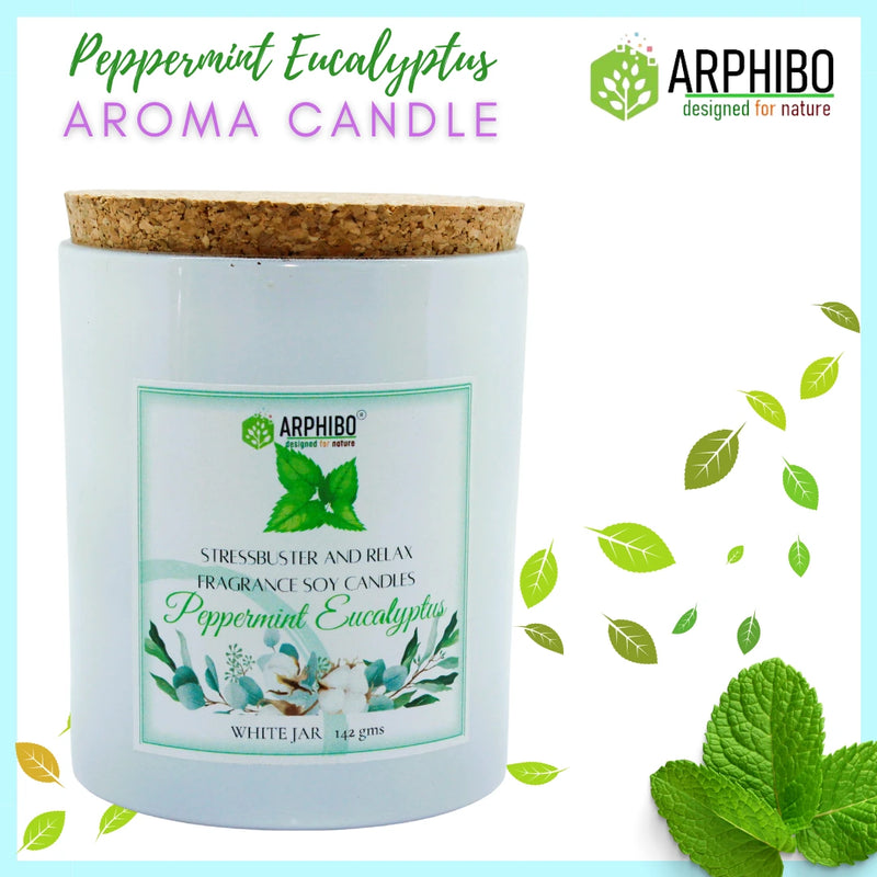 Arphibo Aroma Scented Luxury Glass Jar Candle