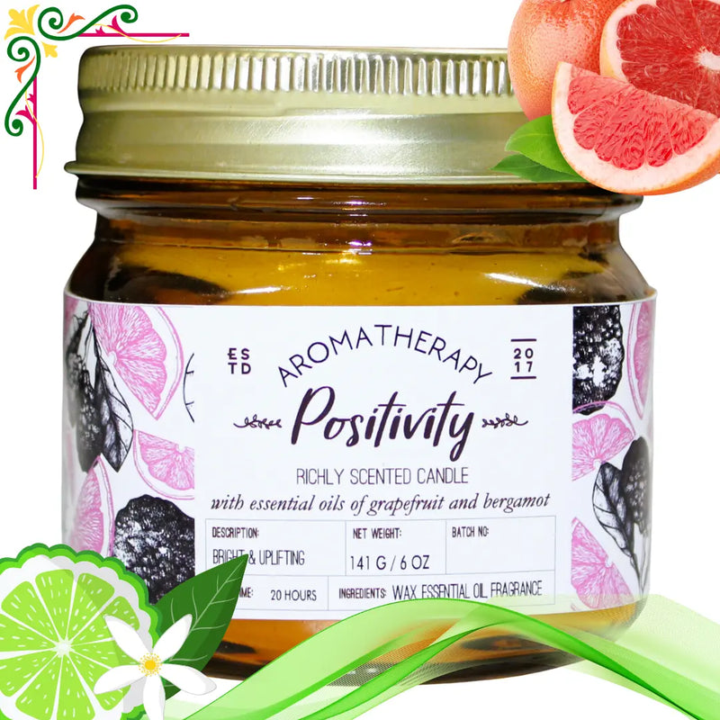 ARPHIBO Aroma Scented Candles Glass Jar with Essential Oils