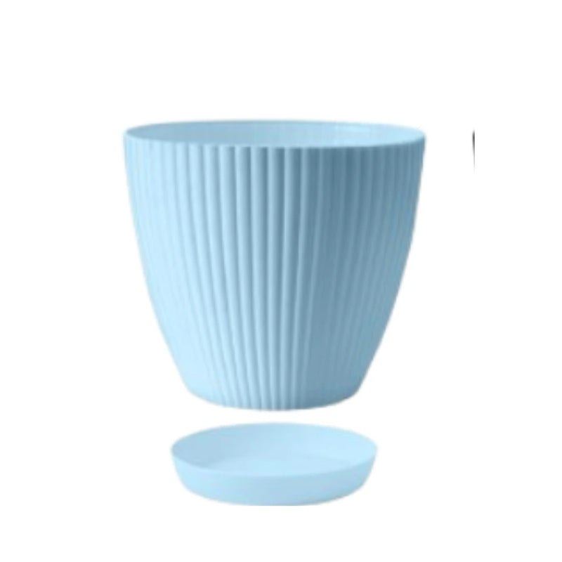 Pearl PVC Pots with Matching Plate