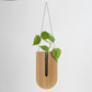 EcoWood Wall Hanging U with Glass Tube WALLMAZIQ P2