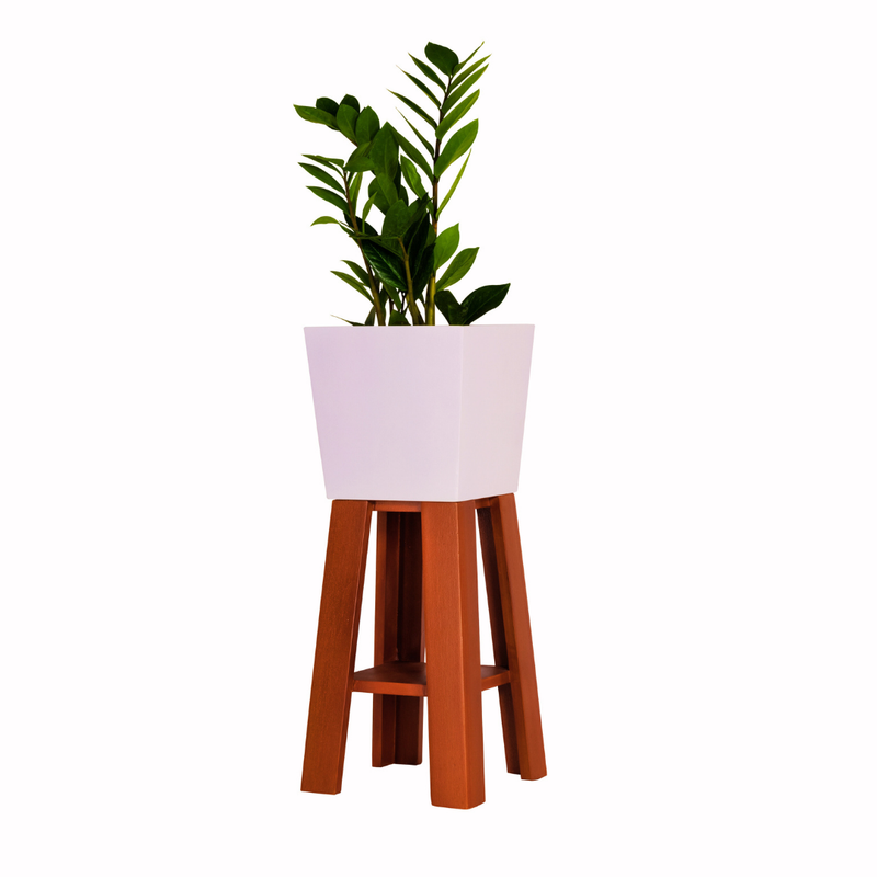 EcoWood Smart Planter with Stand Square Tapered BORNECO P14