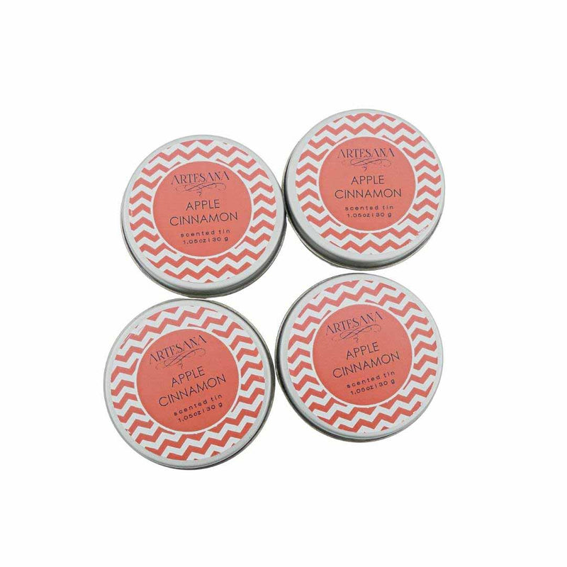 Aroma Candle Set of 4 Tin Pack 30g Each Apple Cinnamon