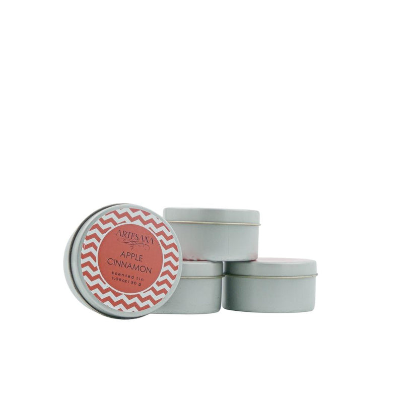 Aroma Candle Set of 4 Tin Pack 30g Each Apple Cinnamon