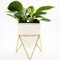 Elegant Metal Pot with Stand – Available in Golden, White & Black