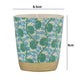 AROME Floral Decal Tumbler Scented Candle in Ceramic jar  180gm