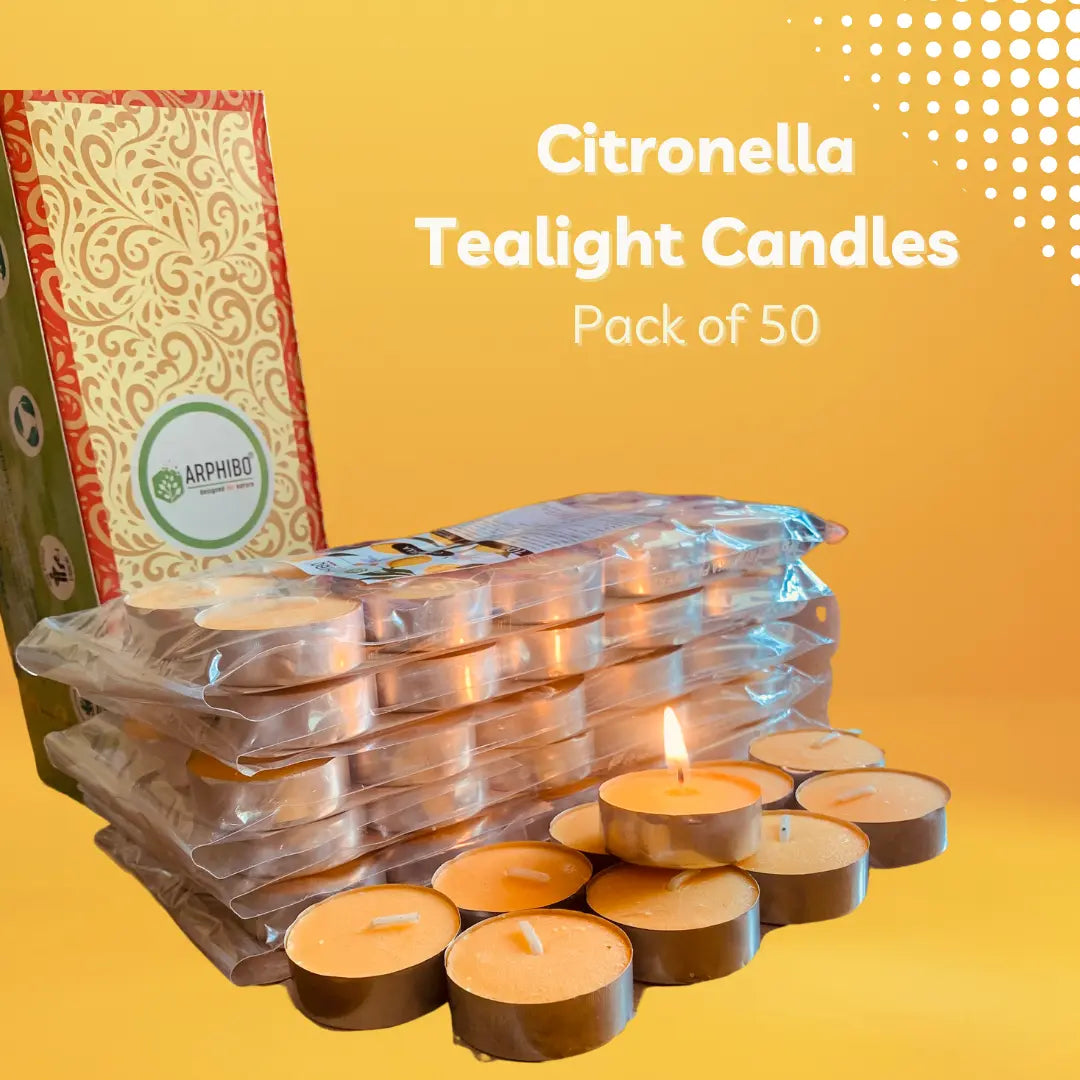 Citronella Tealight Scented  Candle 50 Pcs Pack